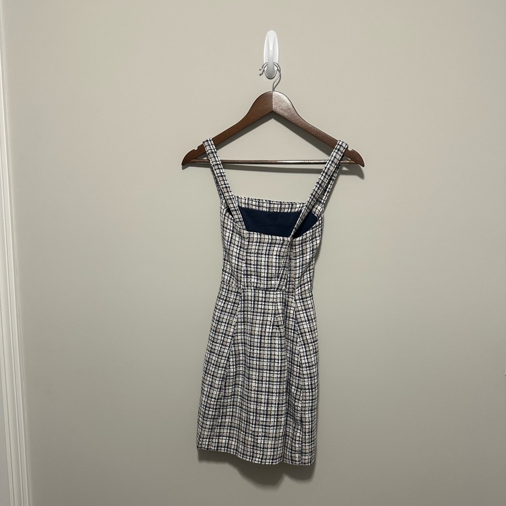 Abercrombie & Fitch Plaid Checkered Square Neck Academic Mini Dress Size Small - Picture 5 of 6